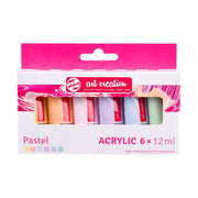 Talens Art Creation Acrylic paint set Pastel, 6x12ML - afbeelding 2
