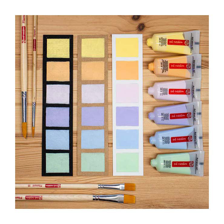Talens Art Creation Acrylic Paint Set pastel, 6x12ml