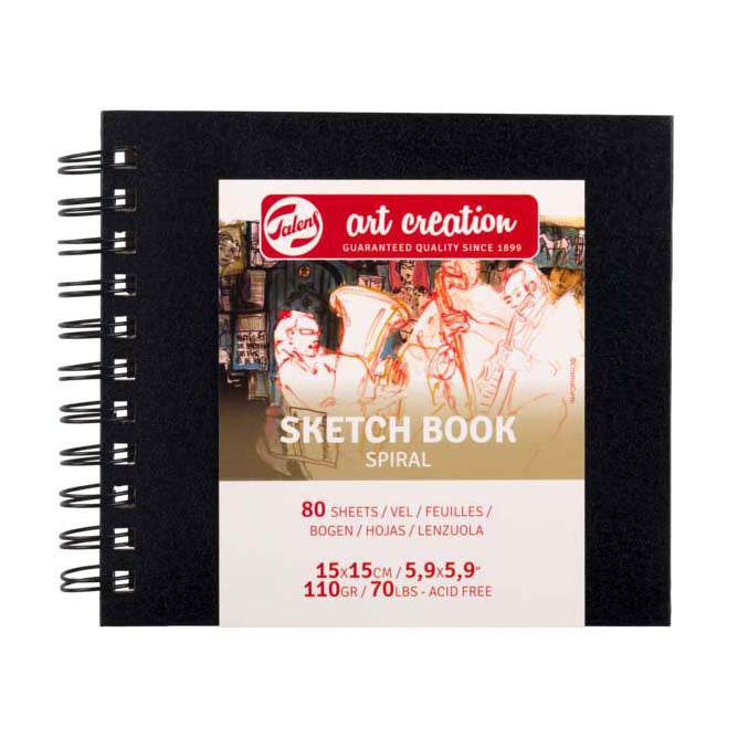 Talens art creazione sketchbook spiral 15x15cm 110 g 80v