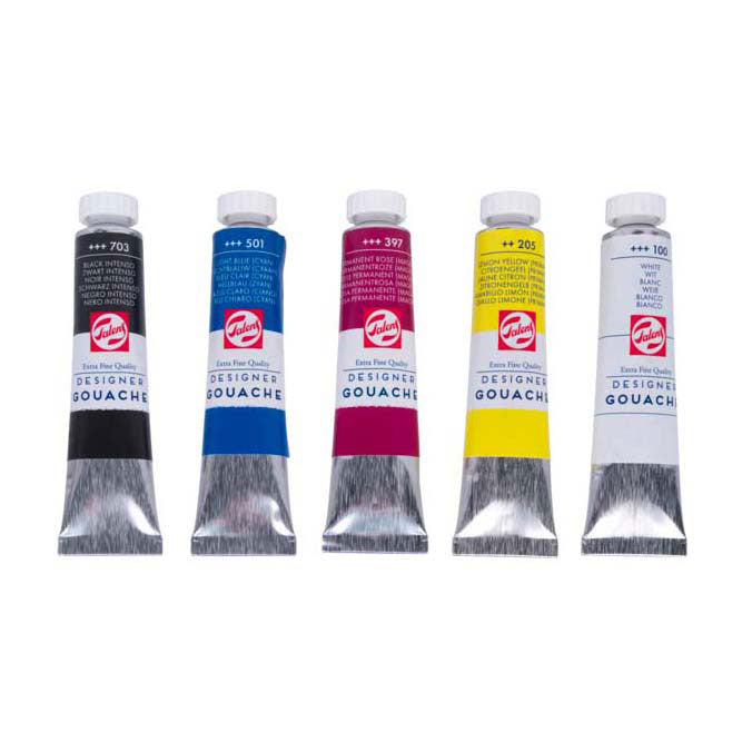 Talens Gouache Mixtet extra fine, tubi 5x20ml