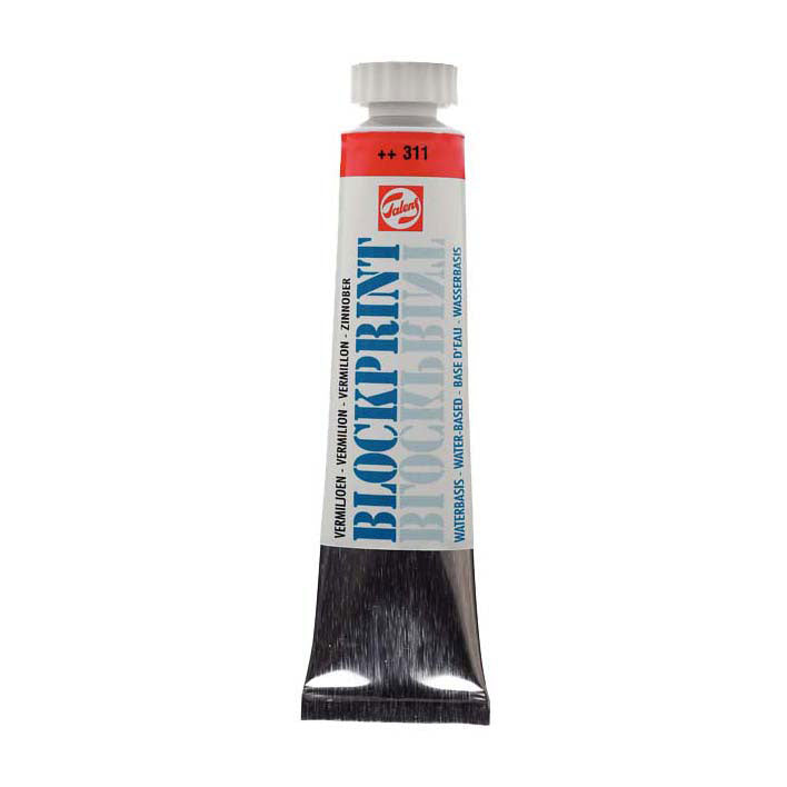 Talens Blockprint tube 20ml vermilion 311