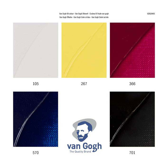 Van Gogh Oil Paint Primary Mixtet, 5x20ml