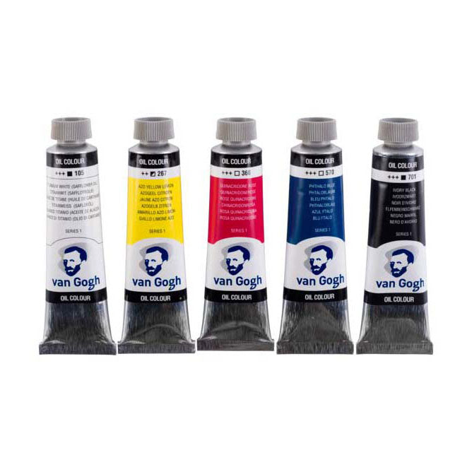 Van gogh olieverf primaire mengset, 5x40ml