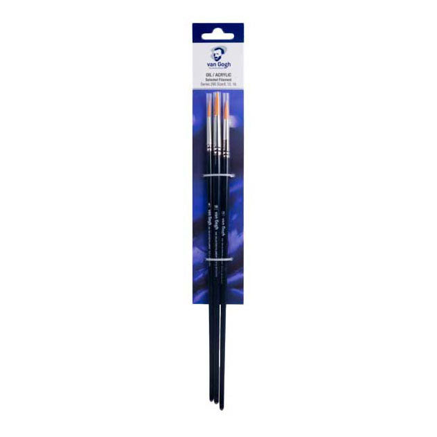 Van Gogh Brush per olio e vernice acrilica 3 pezzi S295 NR 8-12-16