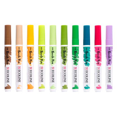 Bruynzeel ecoline juego de rotuladores botánicos, 10 colores