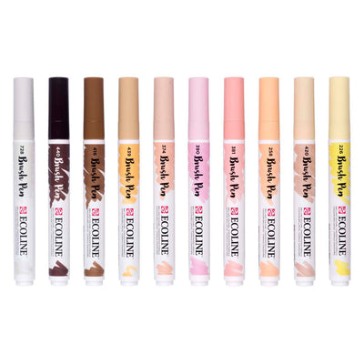Set pennarelli Bruynzeel ecoline ritratto, 10 colori