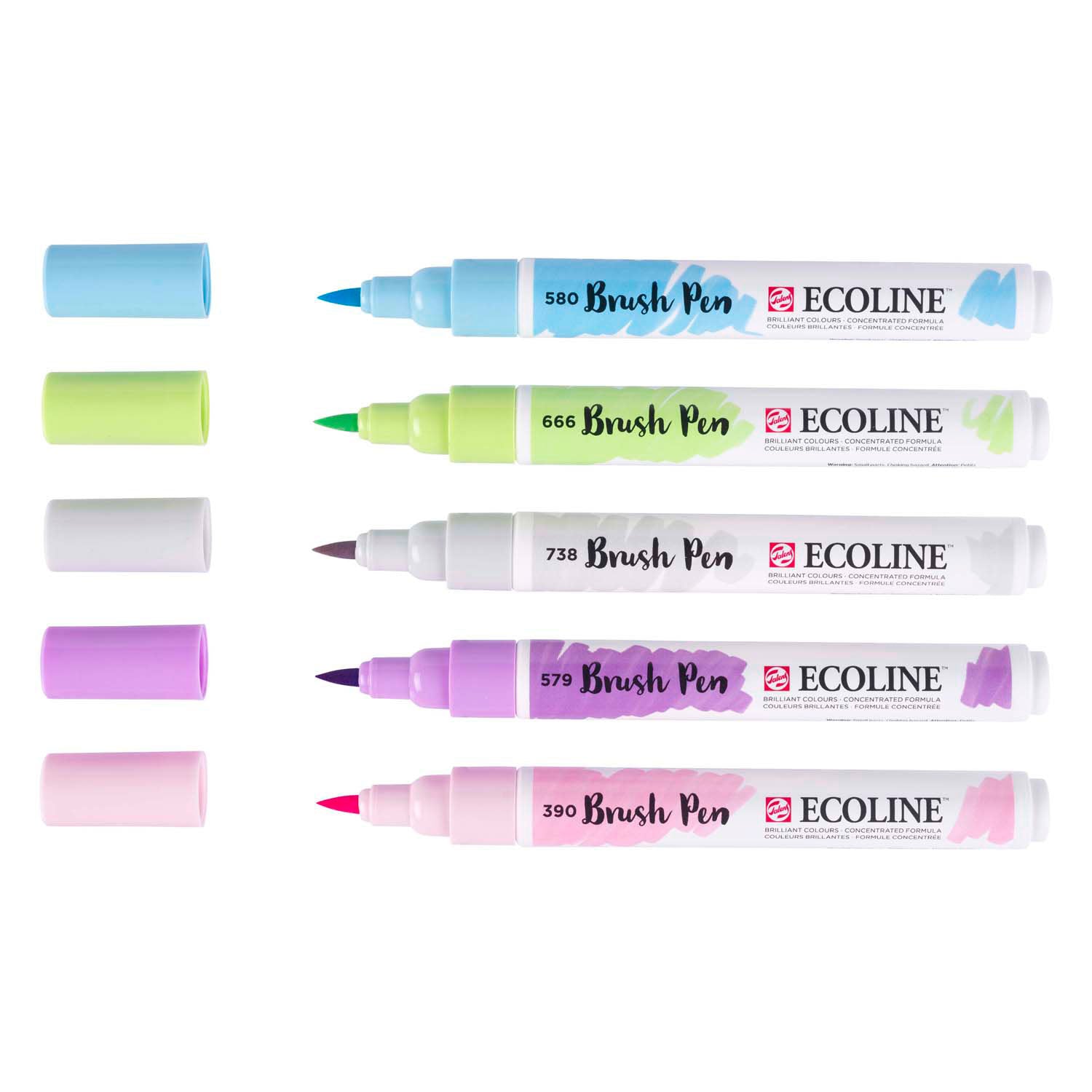 Bruynzeel Pincel Set Ecoline pastel 5 piezas
