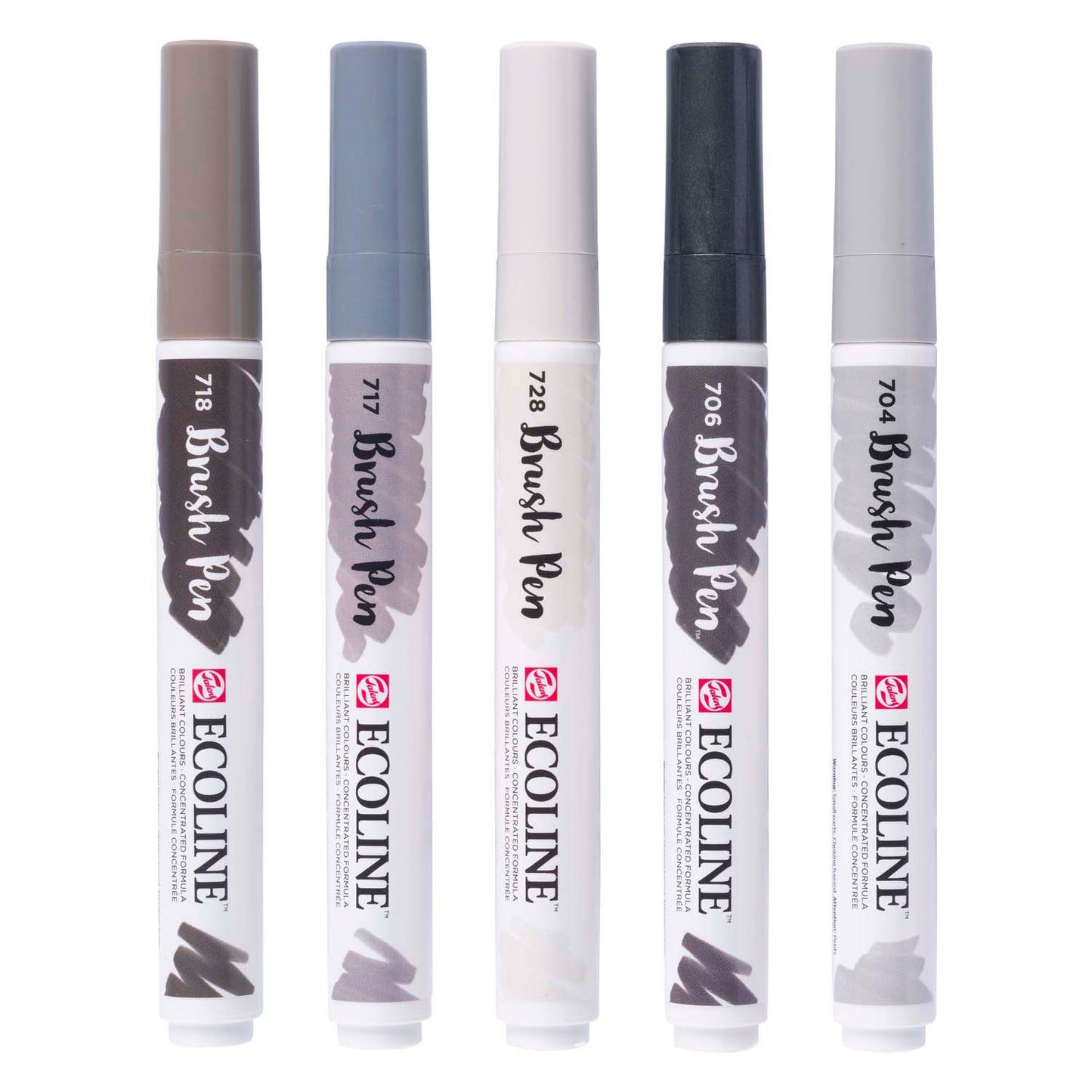 Bruynzeel ecoline pincel set sombra, 5 colores
