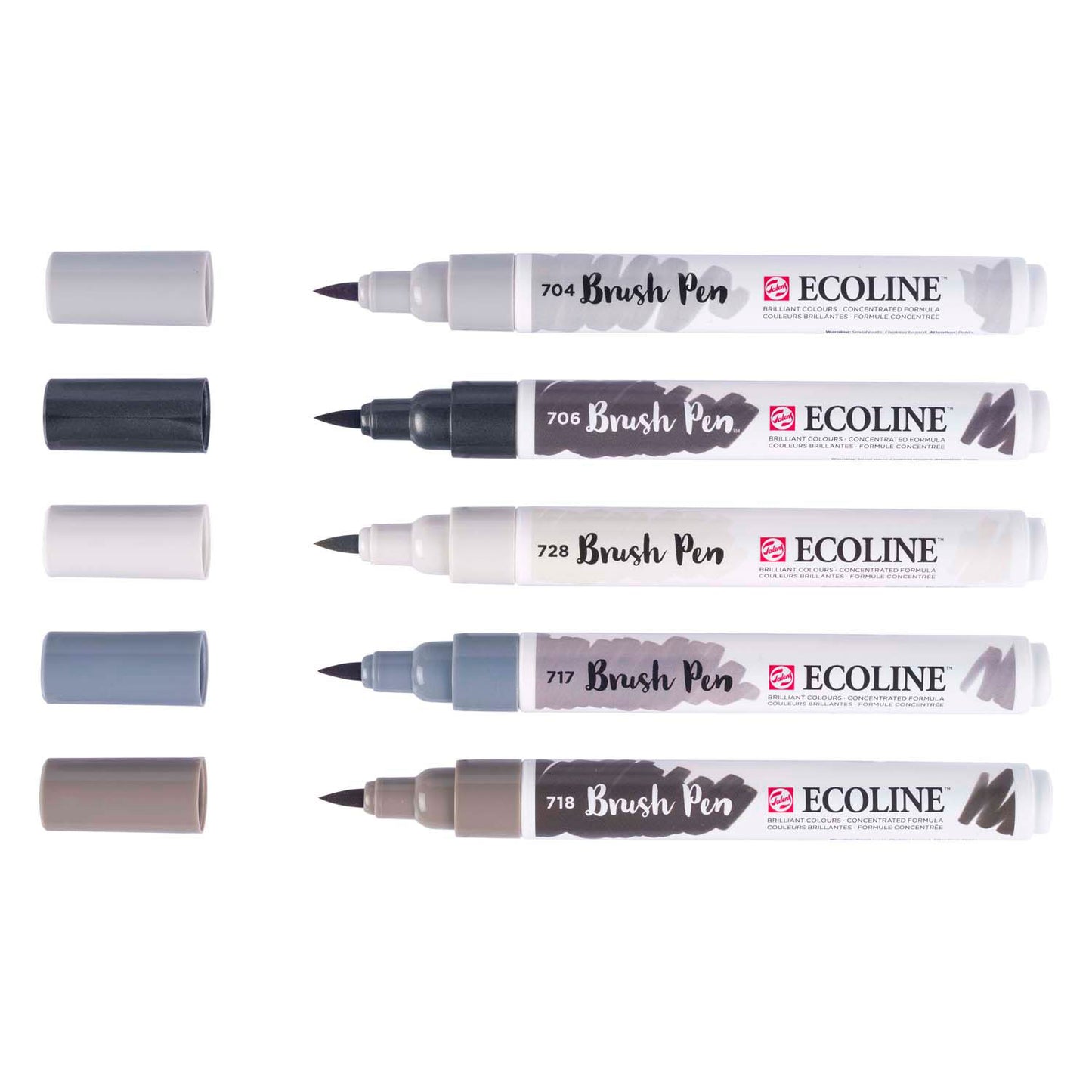 Bruynzeel ecoline pincel set sombra, 5 colores