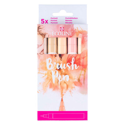 Set pennarelli Bruynzeel ecoline ritratto, 5 colori