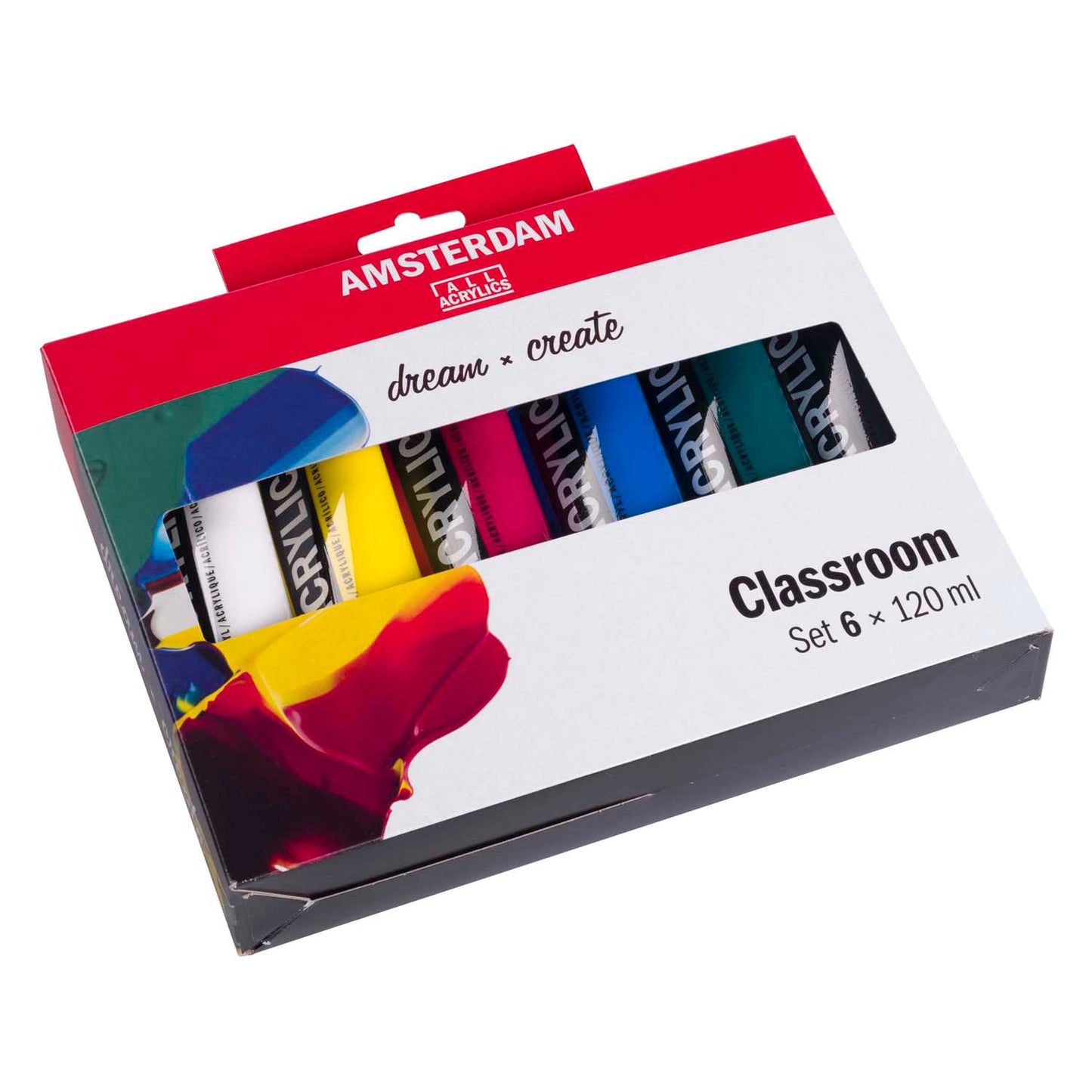 Amsterdam standard series acrylverf educatie set 120ml, 6dlg.