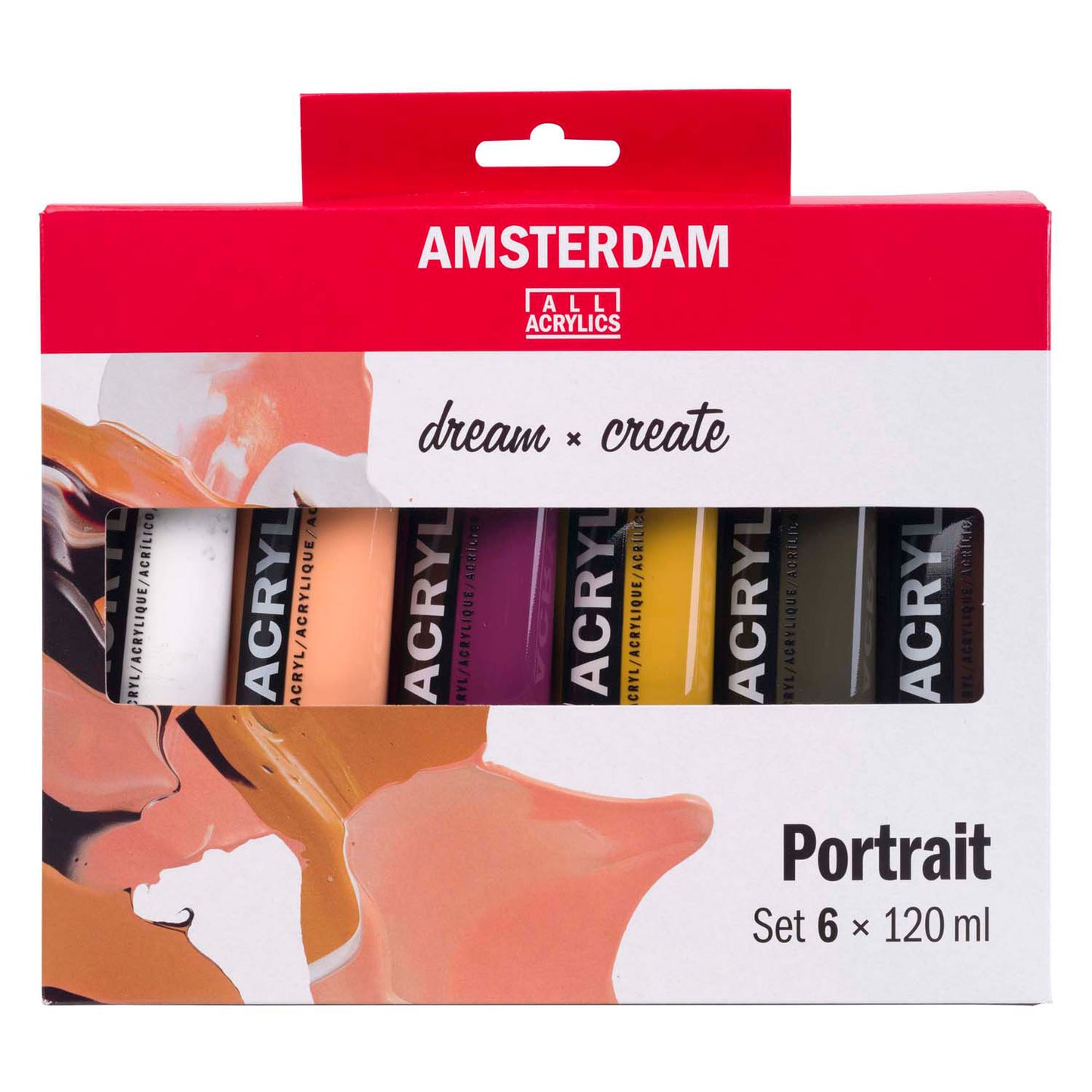 Bruynzeel Amsterdam standard series acrylic paint portrait set 120ml, 6 pcs.