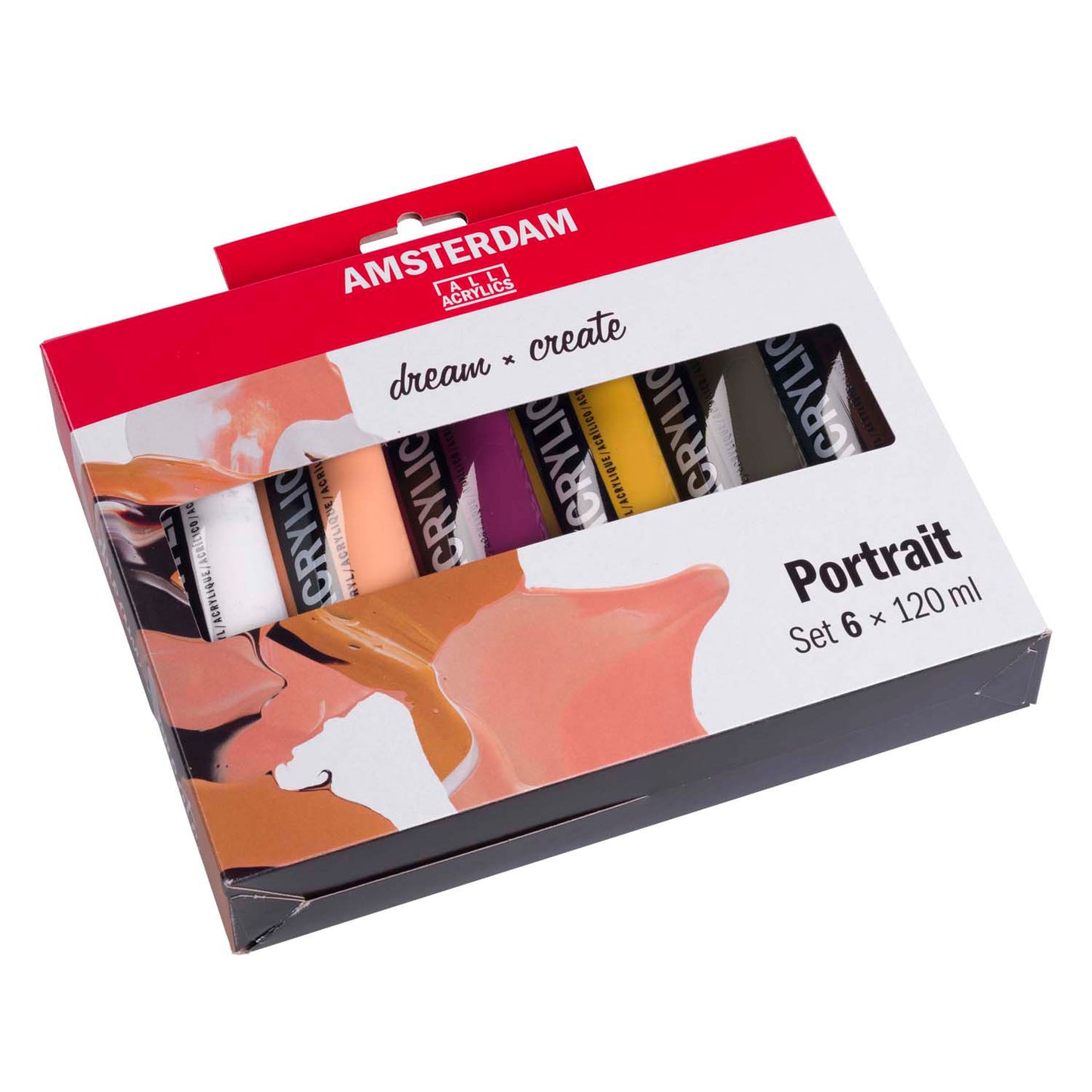 Bruynzeel Amsterdam standard series acrylic paint portrait set 120ml, 6 pcs.