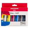 Juego primario de pintura acrílica Bruynzeel amsterdam serie estándar 20 ml, 6 piezas.