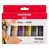 Bruynzeel Amsterdam serie standard set di colori acrilici per ritratti 20 ml, 6 pz.