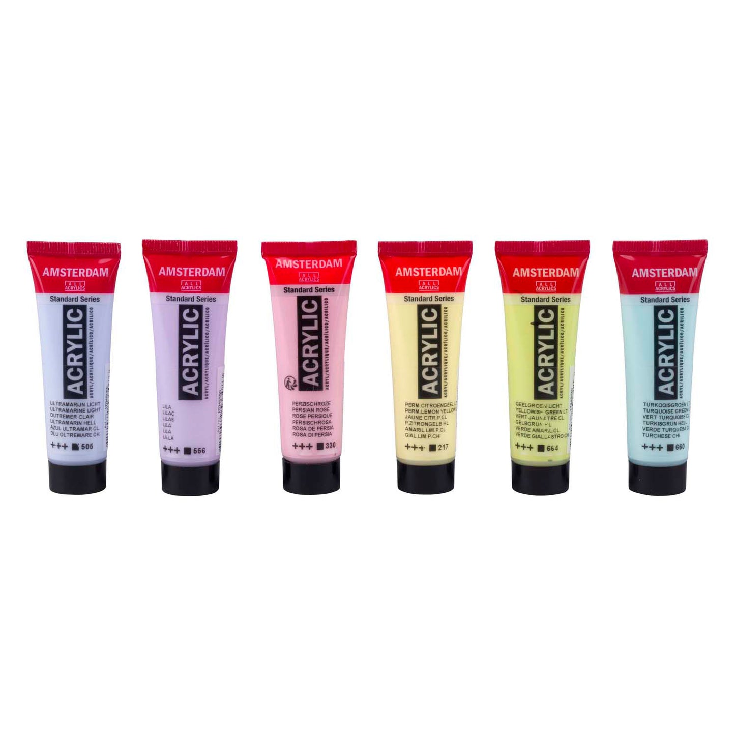 Bruynzeel Amsterdam serie standard set di pastelli acrilici da 20 ml, 6 pz.