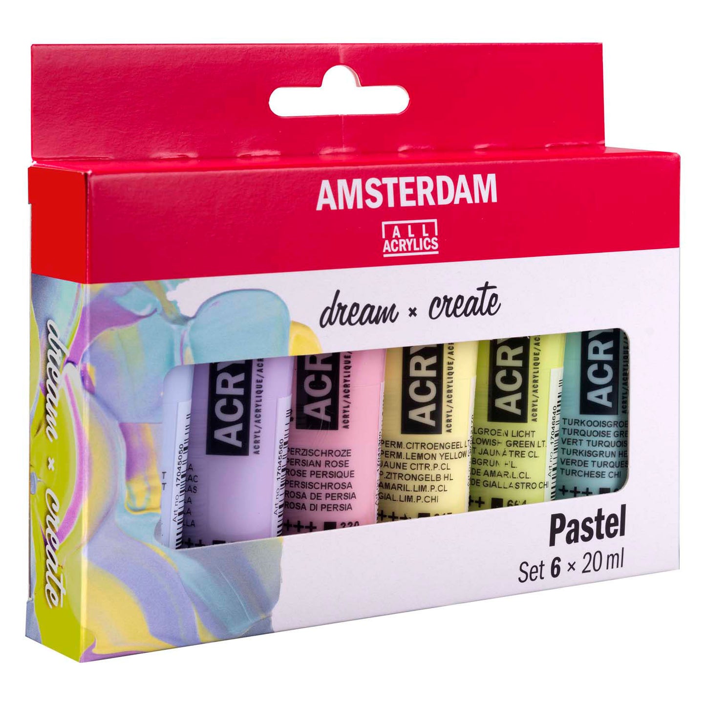 Bruynzeel Amsterdam serie standard set di pastelli acrilici da 20 ml, 6 pz.