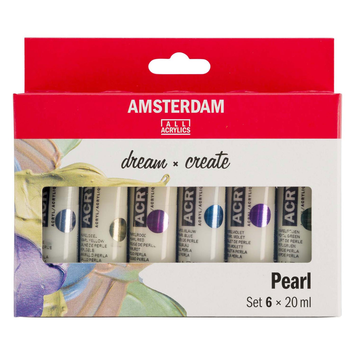 Bruynzeel Amsterdam serie standard colori acrilici madreperla set 20 ml, 6 pz.