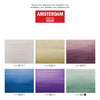 Bruynzeel Amsterdam serie standard colori acrilici madreperla set 20 ml, 6 pz.