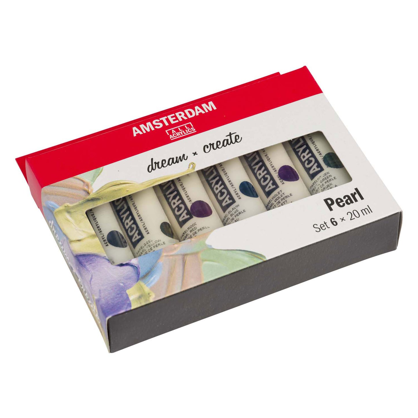 Bruynzeel Amsterdam serie standard colori acrilici madreperla set 20 ml, 6 pz.