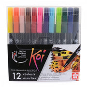 Sakura koi coloring brush pen set | 12 kleuren - afbeelding 1
