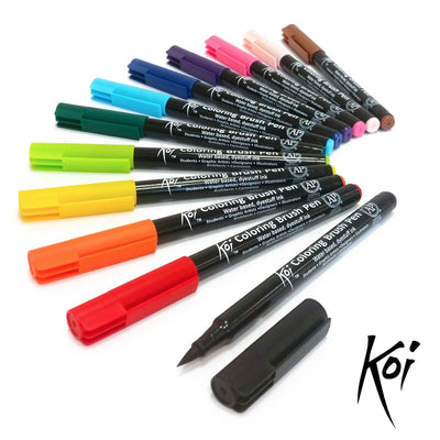 Marcadores de cepillo de color Sakura Koi Set, 12dlg.