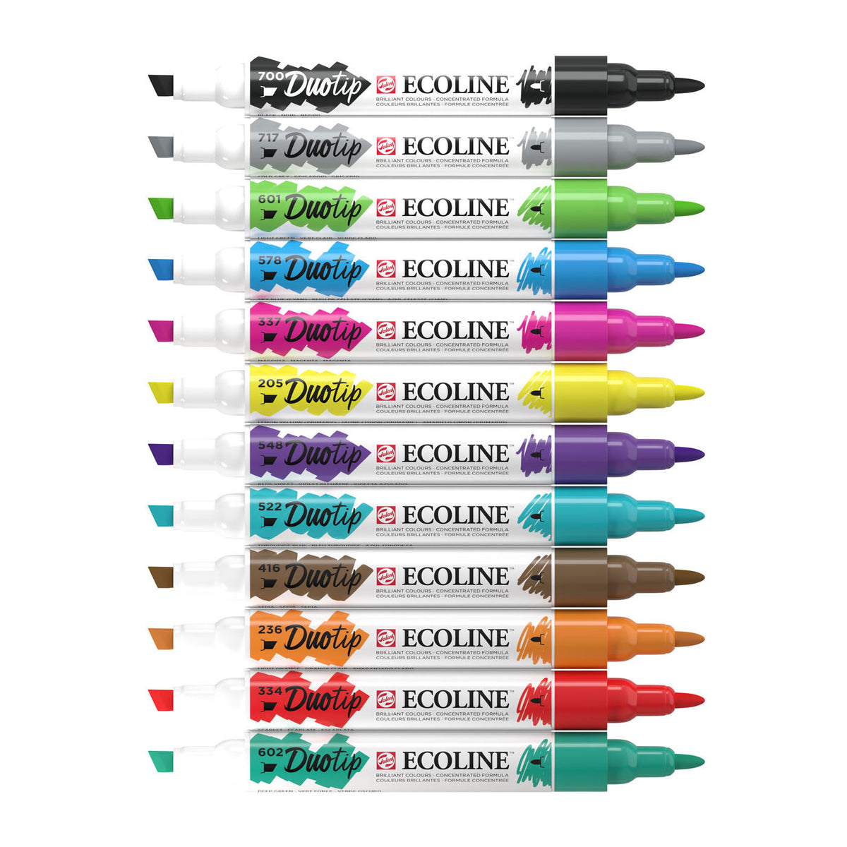 Ecoline Duotip Marker Basisset, 12dlg.