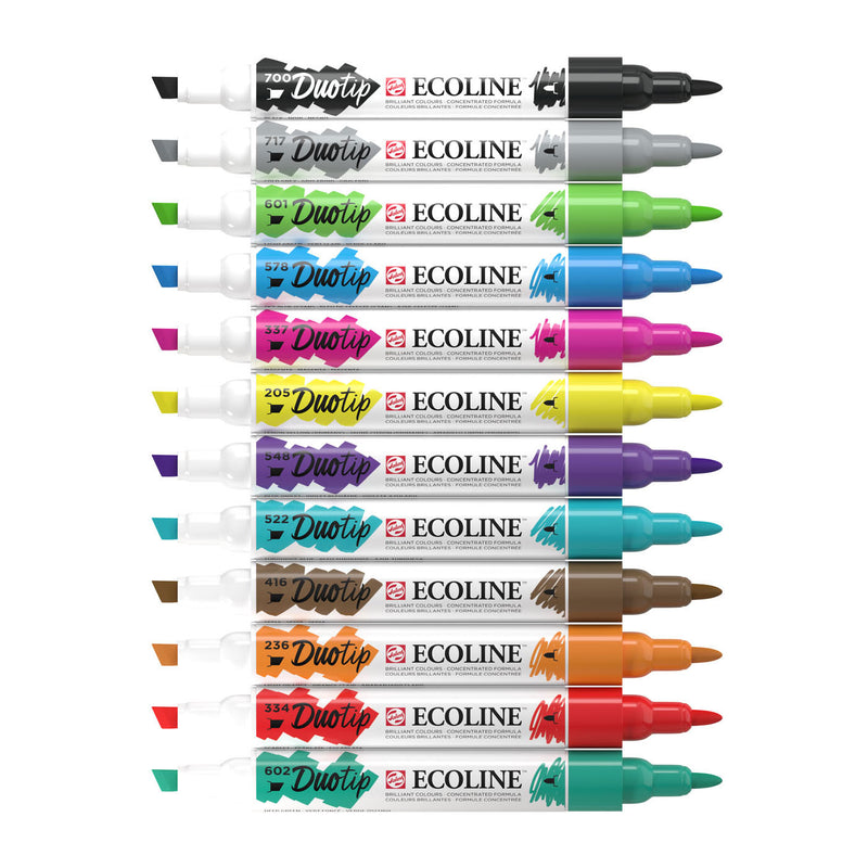 Ecoline Duotip Marker Basisset, 12dlg.