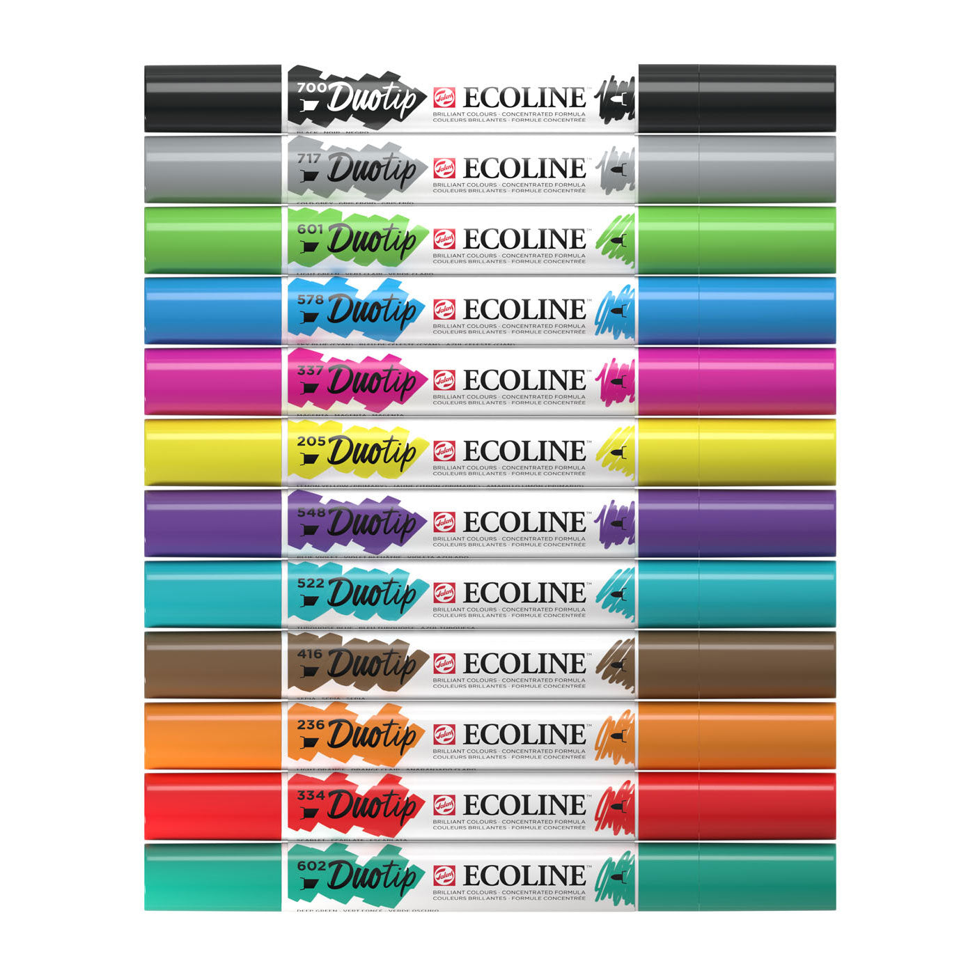 Ecoline Duotip Marker Basisset, 12dlg.