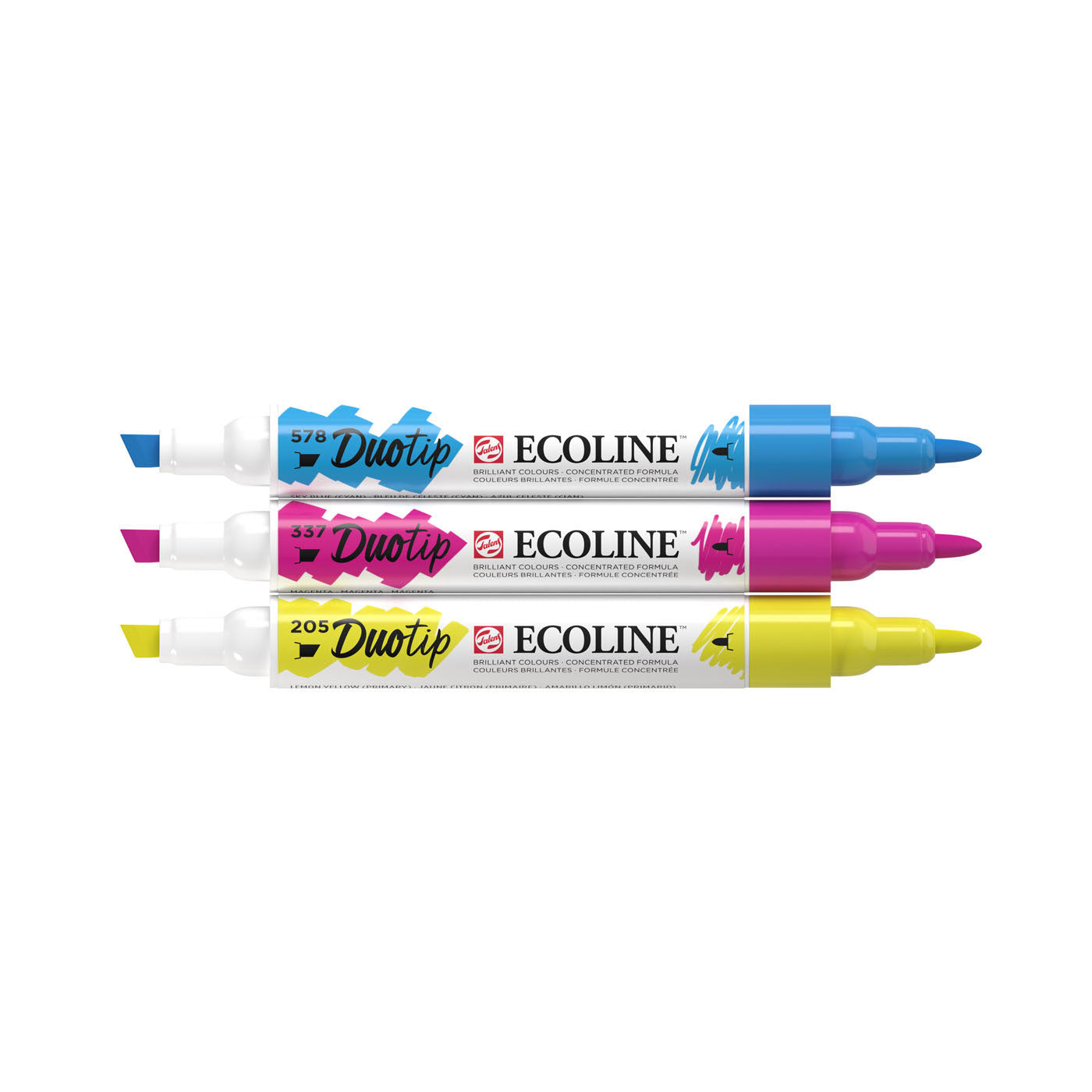Talens ecoline duotip markers primaire set, 3dlg.