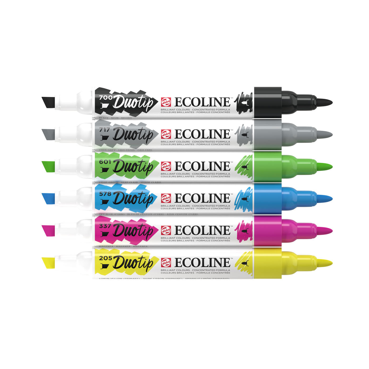 Ecoline Duotip Marker Basisisset, 6dlg.