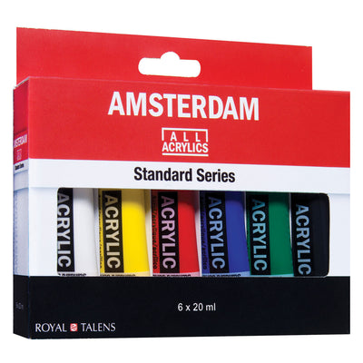 - Pintura acrílica Amsterdam Junior 20 ml 6 colores