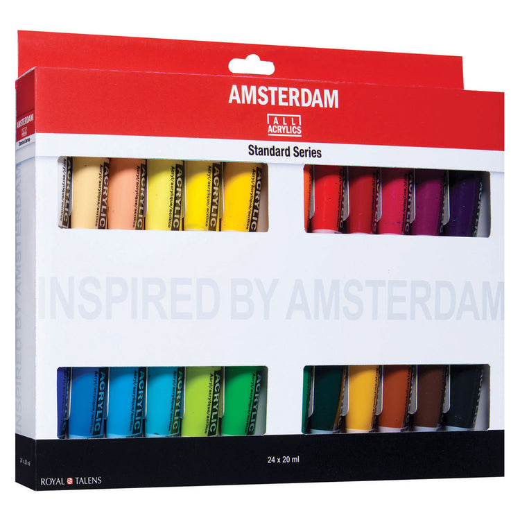 Bruynzeel amsterdam acrylverf standard set, 24dlg.