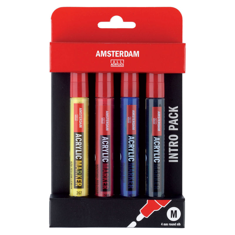 Amsterdam Acrilic Marker Basisset, 4DLG.