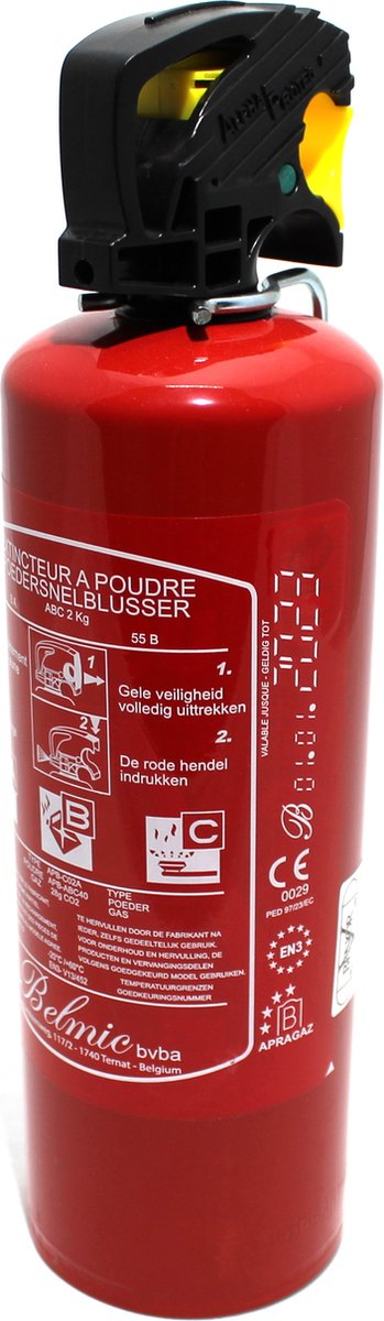 Estintore Belmic 2kg b c benor 2032 - classe di fuoco b+c