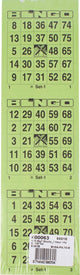 Merkloos sans marque bingokaarten, 3 kaarten per vel, pak van 5 x 100 vel