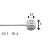 Rem binnenkabel Elvedes 2250mm RVS Slick ø1,5mm T-nippel (op kaart)