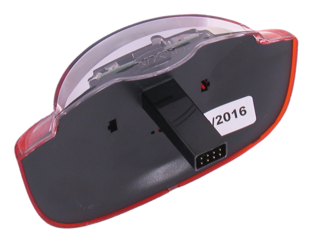 Gazelle Innergy achterlicht - rood, transparant, led, 115x65mm, fietsaccu, geschikt voor Gazelle Innergy e-bikes