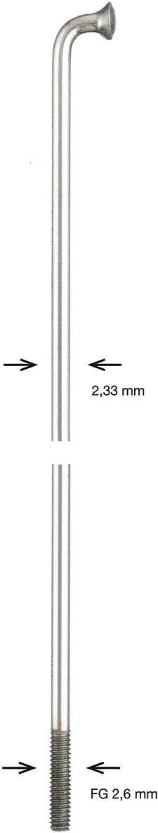 Raggi Alpina zincati 2,34x294 mm