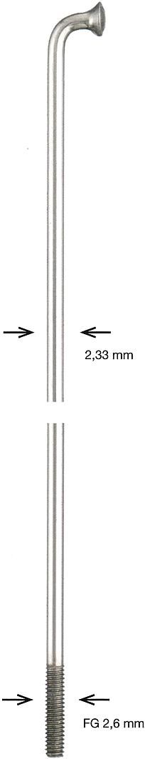 Raggio Alpina raggio inox 2,34x274 mm