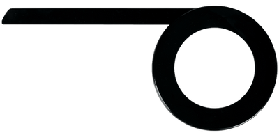 Herrmans kettingscherm slyde 38t icnl. tail piece - mat zwart