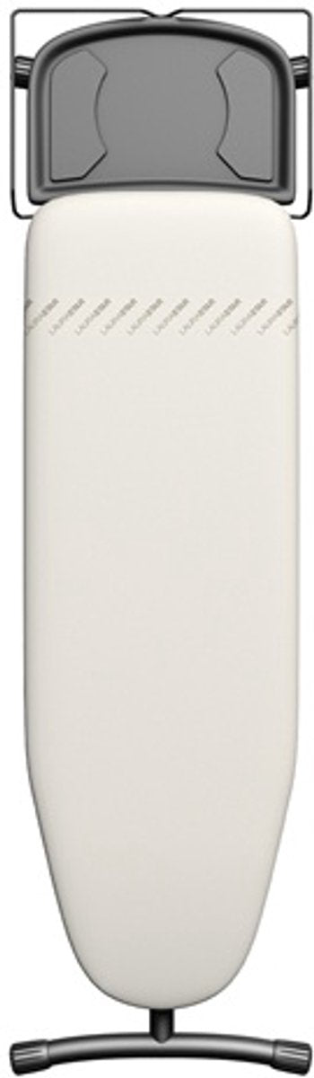 Laurastar strijkplank comfortboard beige, 38cm x 120cm, 100% katoen, ergonomische, regelbare hoogte, strijkijzerhouder, beveiligd sluitsysteem