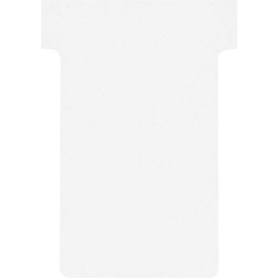 Tarjetas con inserción en T para planificación Atlanta cartón 170g m2 60x15x85x48,5mm blanco