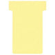 Tarjetas con inserción en T cartón 170g m2 60x15x85x48,5mm amarillo