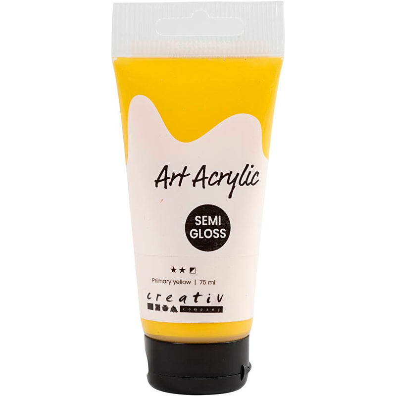 Creative Company Pigment Art Acrilic Paint Yellow, 75 ml
