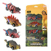 World of Dinosaurs Dino Pullback Car, 4st.