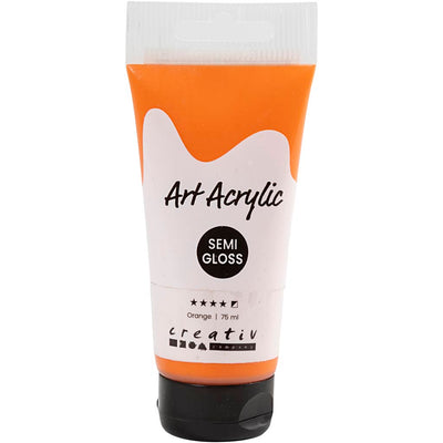 Arte de pigmento pintura acrílica naranja, 75 ml