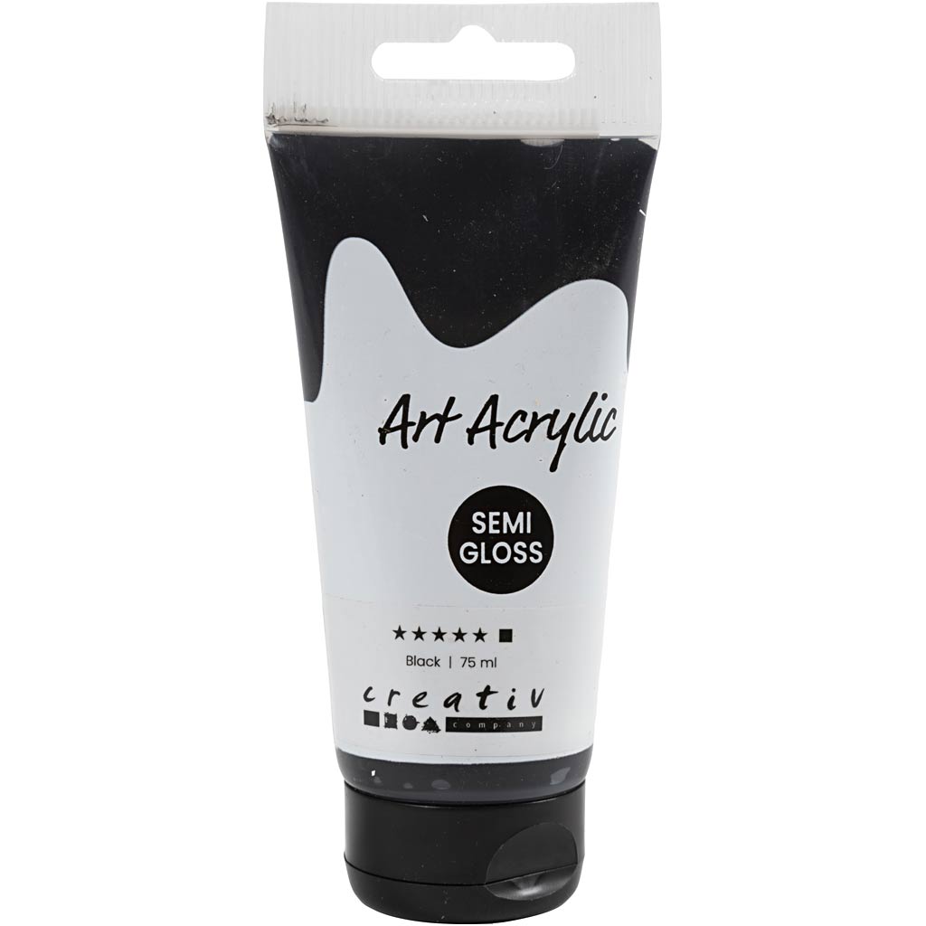 Creative Company Pigment Art Art Acrilic Paint Mars Black, 75ml