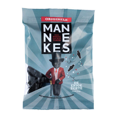 Echte mannekes originele drop mannekes zakje (25x 100 gr)