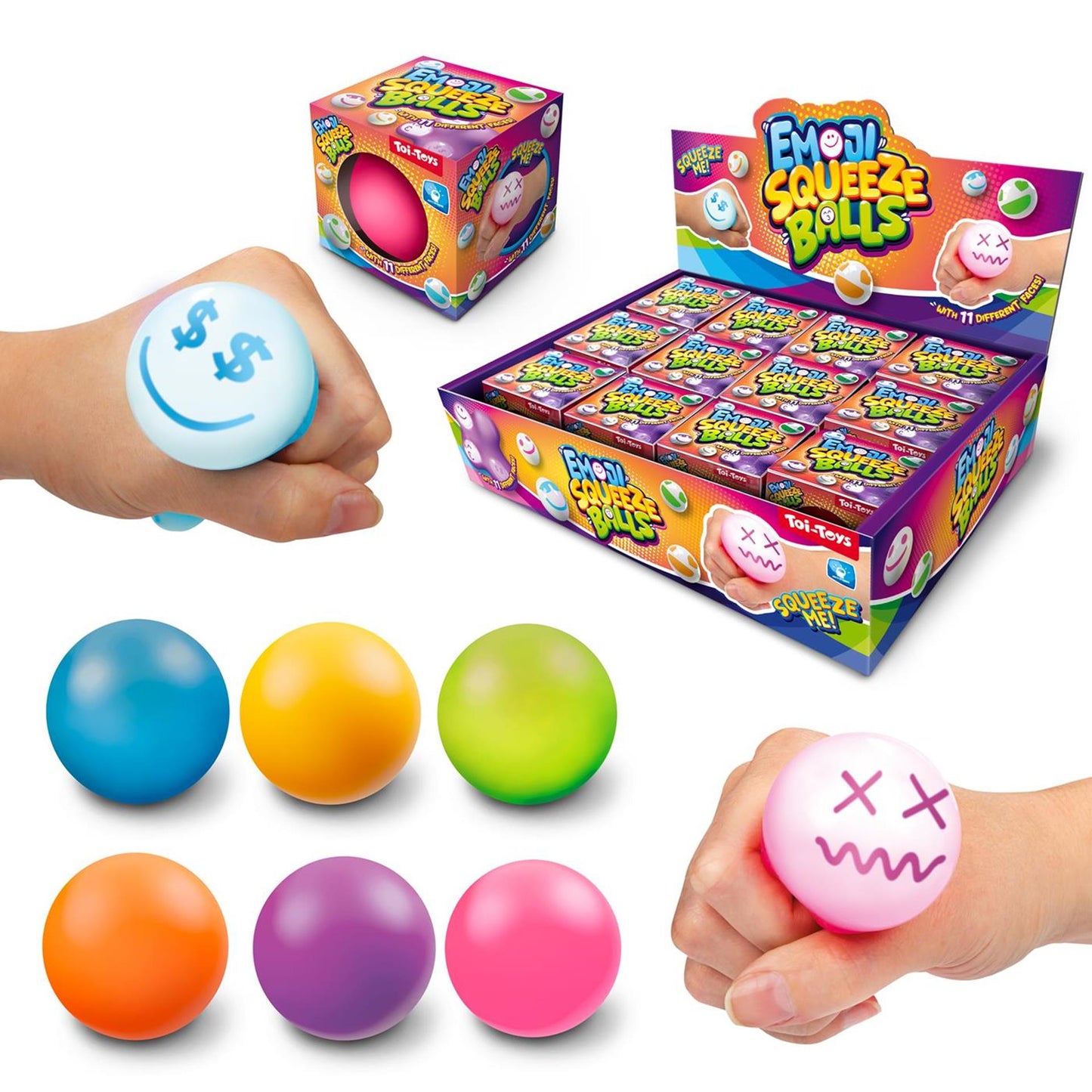 Toi-toys toi toys bola exprimible emoji 6cm